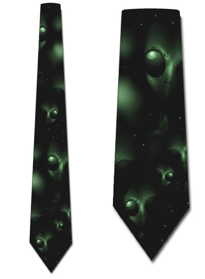 Three Rooker Space Alien Ties Mens Outer Galaxy Necktie - Image 2